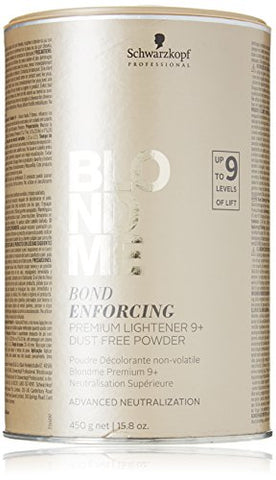 schwarzkopf blondme bleach bond enforcing lightener 9+ dust free powder